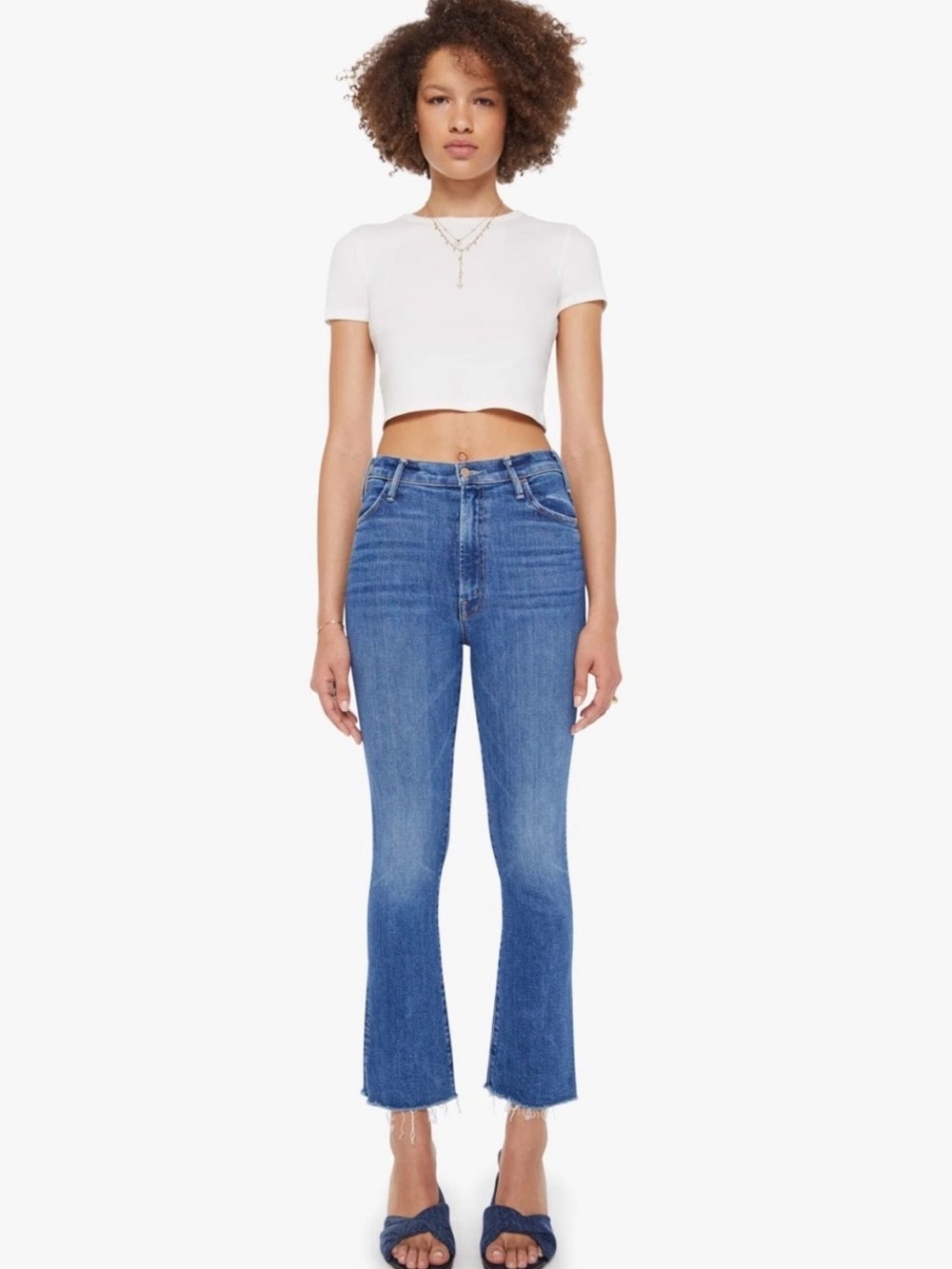 Mother The Hustler Ankle Fray Jeans 32